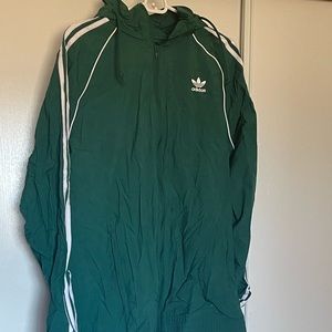 Green zip up adidas